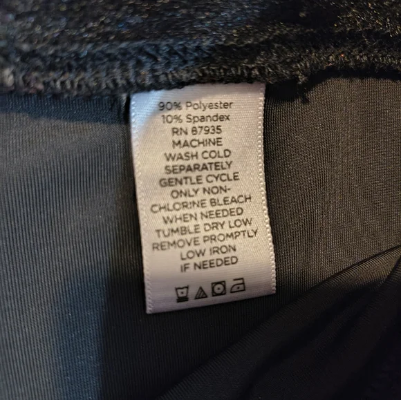 Susan Graver Black Velour Pants Medium - Picture 5 of 6